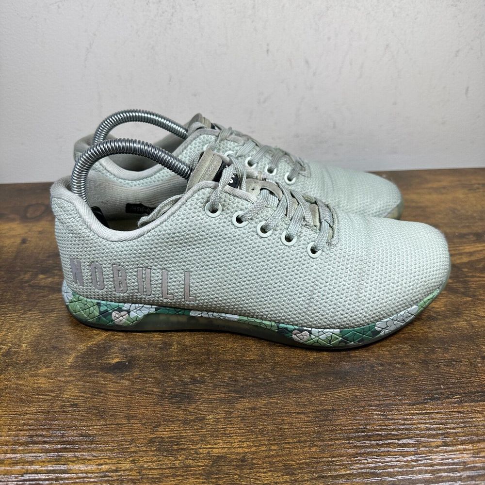 NOBULL Women's Athletic Shoes in Light Gray and Green